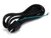 Monoprice 18AWG Japan Power Cord Cable w Ground Black