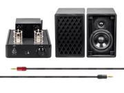 Monoprice Tube Amp System with Bluetooth 15 watt Compact Stereo Hybrid with Retro Speakers