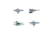 Metal Earth 3D Laser Model Mass Effect Set of 4 = Turian Cruiser SX3 Alliance Fighter Alliance Cruiser SR2 Normandy