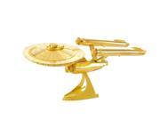 Metal Earth 3D Laser Cut Model Star Trek USS Enterprise NCC 1701 50th Anniversary GOLD Edition