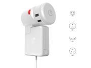 Twist Plus Travel 4 USB Charging Station With UK US AU EU Plug Adapter For Macbook Universal Phone Charger