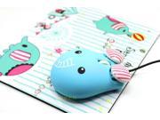 Cartoon blue elephant style computer wired mouse optical mice 1000dpi plug play for laptop desktop