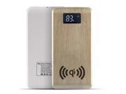 3in1 Qi Standard 15000mAh Wireless Charger Power Bank With Light And LCD Screen Fast Charging External Battery Device