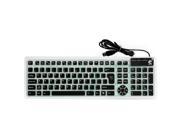 107 Keys Foldable Silicone Flexible USB Keyboard Waterproof Business Mute Mini Portable Silicone Laptop Keyboard Xmas Gift