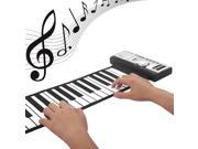 Flexible 61 Keys Silicone MIDI Digital Roll up Keyboard Piano with 128 Tone 40 Demo Songs for Home Education kids toys Xmas Gift