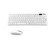 High Quality 2.4G Ultra Slim Mini Wireless Keyboard and Mouse Combo Kit for PC Desktop Classic White Office Set Xmas Gift