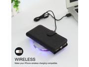 New phone cases charger for iphone 7 Flip Case with Qi Wireless Charger Receiver Wallet Cover for iPhone 7 charging case