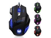 ZELOTES T 80 7200 DPI Adjustable 7 Button Multi Color LED Optical Backlight 1.5MUSB Wired Gaming Game Mouse Mice for PC Computer Xmas Gift