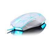 Ajazz Firstblood Watcher RGB Backlit USB Gaming Mouse 2400 DPI 7 Programmable Buttons Star White With Razer Mouse Pad Xmas Gift