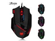 C12 Programmable Buttons LED Optical USB Pofessional Gaming Mouse Mice Adjustable 4000 DPI With Razer Mouse Pad Gift
