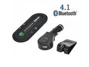 Connect Portable Multipoint Wireless HandsFree Bluetooth Sun Visor In Car Speaker Cell Phone Car Kit with Noise Cancellation Bluetooth 4.1V Caller ID feature