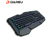 Dare u LK160 Multi Color LED Backlit with Multi Lighting Mode Control USB Wired Wrist Rest included Gaming Keyboard