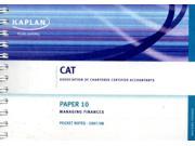 Managing Finances Pocket Notes Paper 10 Cat Paperback
