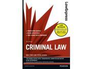 Law Express Criminal Law Paperback