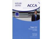ACCA Paper 3.2 FA 06 Advanced Taxation Study Text Paperback