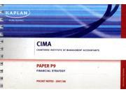 Financial Strategy Pocket Notes Paper P9 Cima Paperback