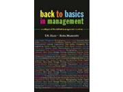 Back to Basics in Management A Critique of the Fabled Management Mantras Response Books Paperback