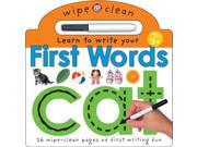 First Words Wipe Clean Learning Hardcover