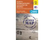 OS Explorer ACTIVE OL35 North Pembrokeshire Gogledd Sir Benfro OS Explorer Map Active Map