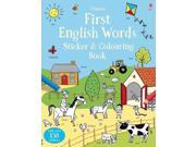 First English Words Sticker and Colouring Book Sticker and Colouring Books Paperback