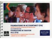 FTX Foundations in Taxation 2012 Pocket Notes Fia Pocket Notes Paperback