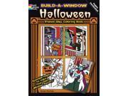 Halloween Build a Window Stained Glass Coloring Book CLR CSM