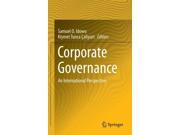 Corporate Governance An International Perspective CSR Sustainability Ethics Governance Hardcover