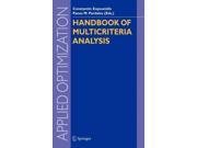 Handbook of Multicriteria Analysis Applied Optimization Hardcover