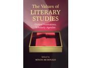 The Values of Literary Studies