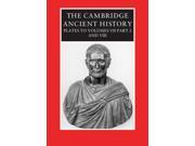 The Cambridge Ancient History CAMBRIDGE ANCIENT HISTORY PLATES New