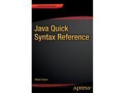 Java Quick Syntax Reference The Expert s Voice Paperback