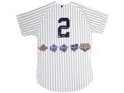 DEREK JETER Signed New York Yankees Authentic Pinstripe Jersey With World Series Patches LE of 50 STEINER.