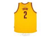 KYRIE IRVING Signed 2014 Cleveland Cavaliers Yellow Jersey PANINI.