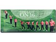 TIGER WOODS Hand Signed Chip at 16 36 x 15 Photograph UDA LE 116
