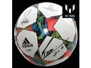 LIONEL MESSI Signed Champions League Soccer Ball Icons.