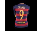 Luis Suarez Signed 2015 16 Barcelona Home Long sleeve Shirt Jersey ICONS.