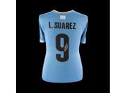 Luis Suarez Back Signed Uruguay Shirt Jersey ICONS.