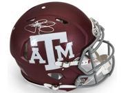 JOHNNY MANZIEL Signed Texas A M Speed Authentic Helmet PANINI