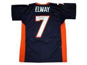 JOHN ELWAY Signed Authentic Navy Denver Broncos Throwback Jersey STEINER.