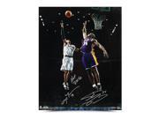 ALLEN IVERSON SHAQUILLE O NEAL Autographed Inscribed “Floater? 16 X 20 Photo UDA LE 34