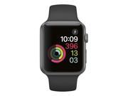 Apple Watch Series 1 42mm Space Gray Aluminum Case with Black Sport Band MPO32LL A