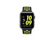 Apple Watch Series 2 Nike 38mm Space Gray Aluminum Case with Black Volt Nike Sport Band MP082LL A