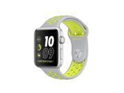 Apple Watch Series 2 Nike 38mm Silver Aluminum Case with Flat Silver Volt Nike Sport Band MNYP2LL A