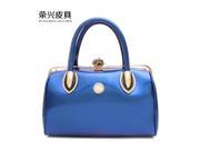 2016 new leather handbag lady handbag blue