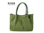 2016 new winter fashion handbags hand woven handbags green