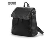 2016 new rivet shoulder bag ladies handbag Korean Women travel bag black