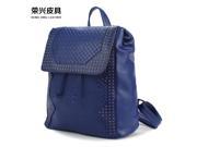 2016 new rivet shoulder bag ladies handbag Korean Women travel bag blue