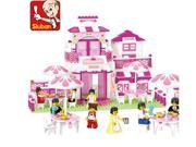 Sluban building blocks 0150 girls assembling romantic restaurant children puzzle toys