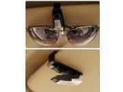 Multifunctional Portable Car Glasses Clip Silver