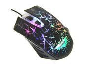 Ajazz 2400DPI The Dark Knight Rainbow LED 6 Buttons Usb Gaming Mouse WOW LOL CS